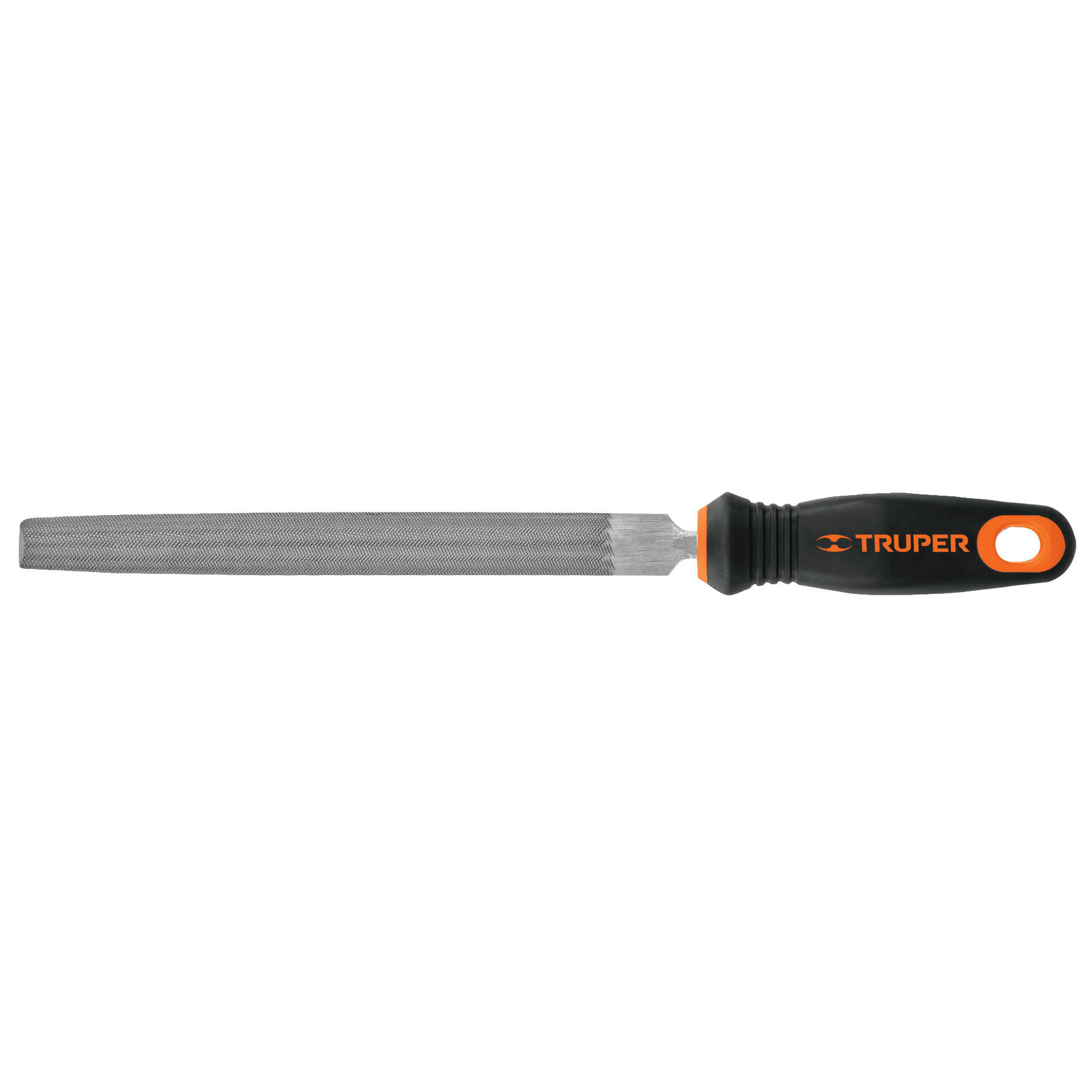 LMCB-8T.jpg Lima media caña bastarda 8' con mango Comfort Grip, TRUPER LMCB 8T