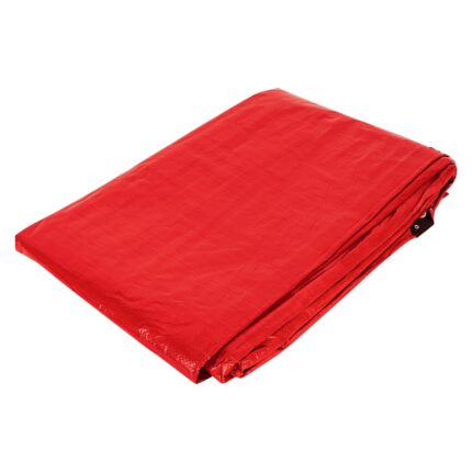 Lona de polietileno 4 x 6 m, roja, 110 g/m2, PRETUL
