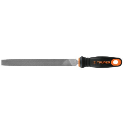 Lima plana bastarda 8' con mango Comfort Grip, TRUPER