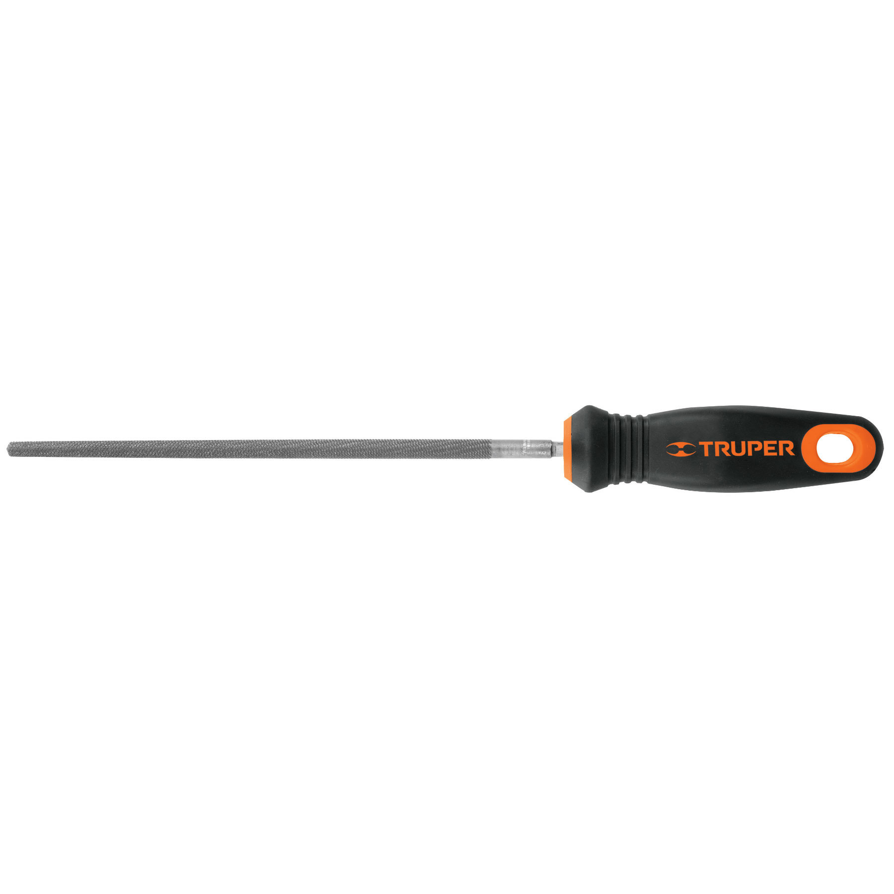 LRB-8T.jpg Lima redonda bastarda 8' con mango Comfort Grip, TRUPER LRB 8T