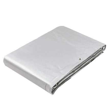 Lona de polietileno reforzada 6x12 m, gris, 180g/m2, TRUPER