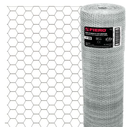 Rollo malla hexagonal cal.23, 0.90x 45m, abertura 13mm, 16kg