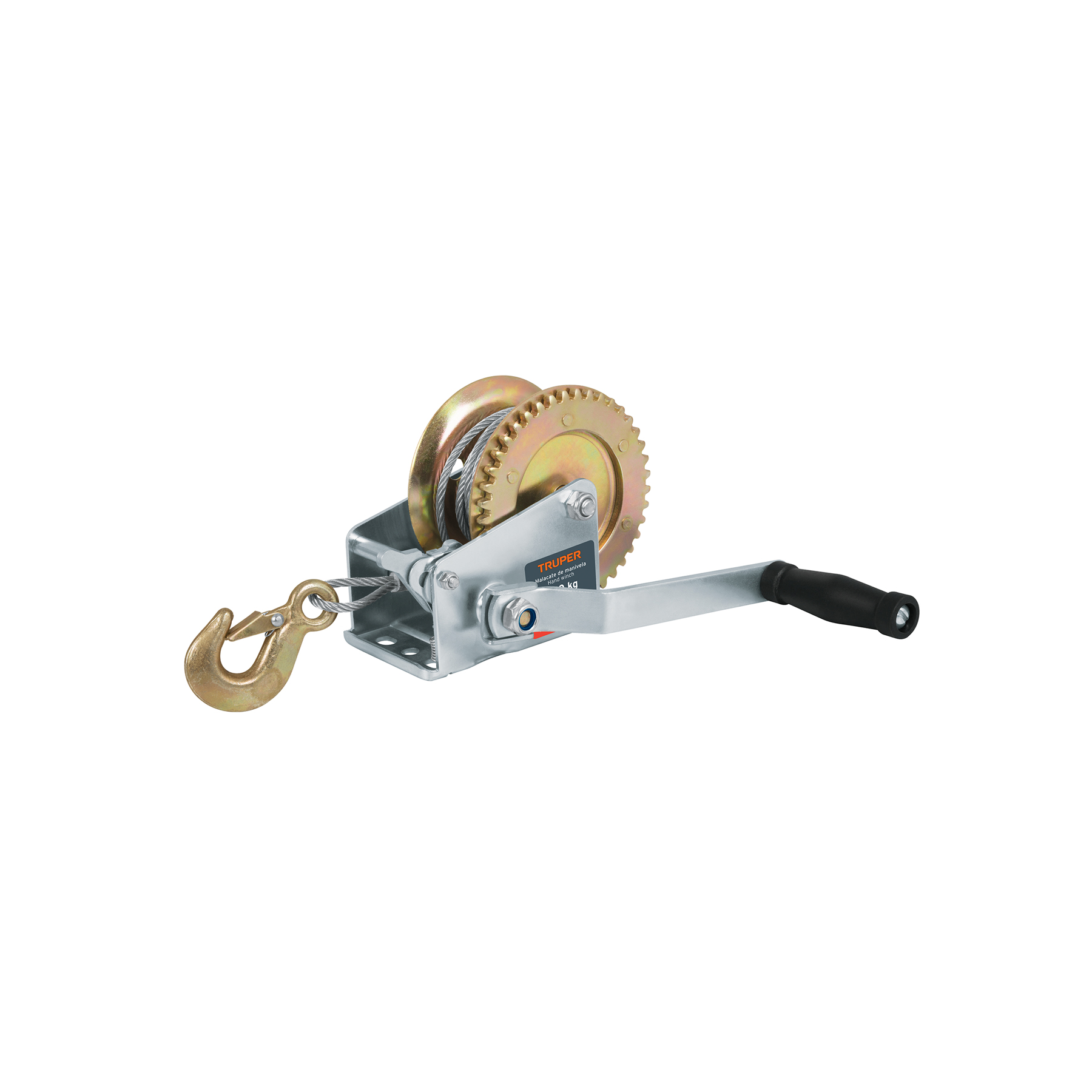 MAW-54C.jpg Malacate de manivela 650 kg con cable, TRUPER MAW 54C