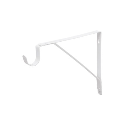 Ménsula reforzada blanca 11 x 12', con gancho, FIERO