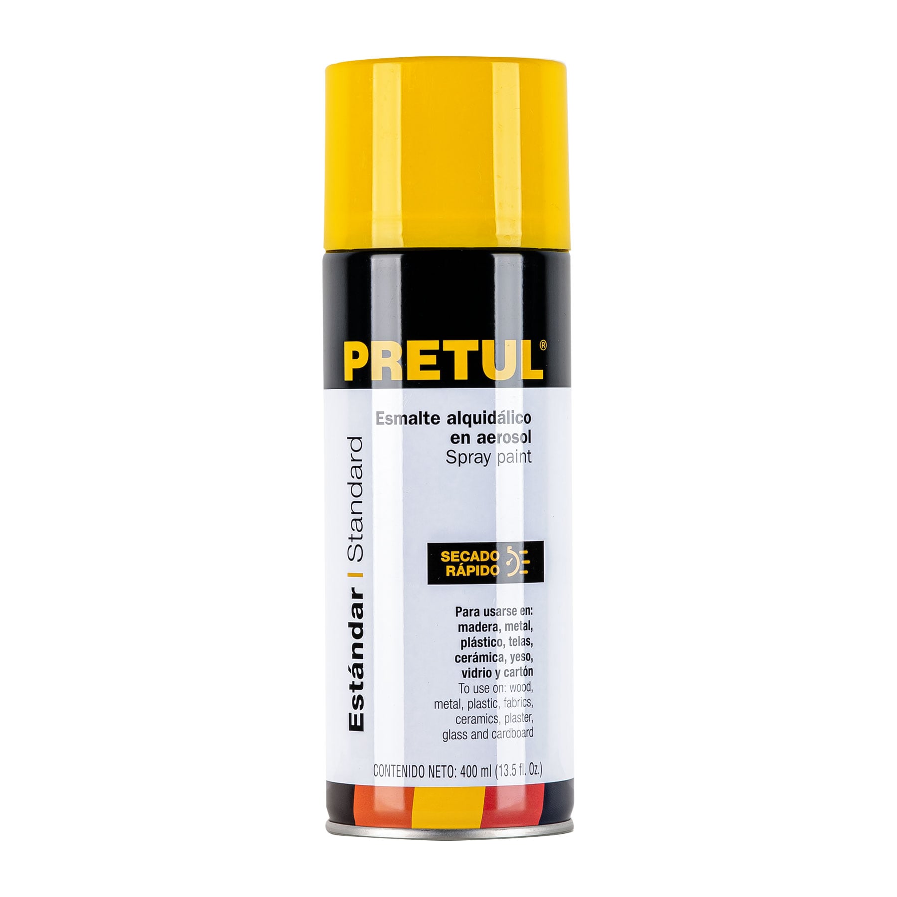 PA-AC-P.jpg Pintura en aerosol, amarillo canario, 400 ml, PRETUL PA AC P