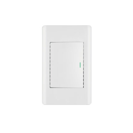Placa armada blanca 1 interruptor 3 módulos, Lisboa, VOLTECK