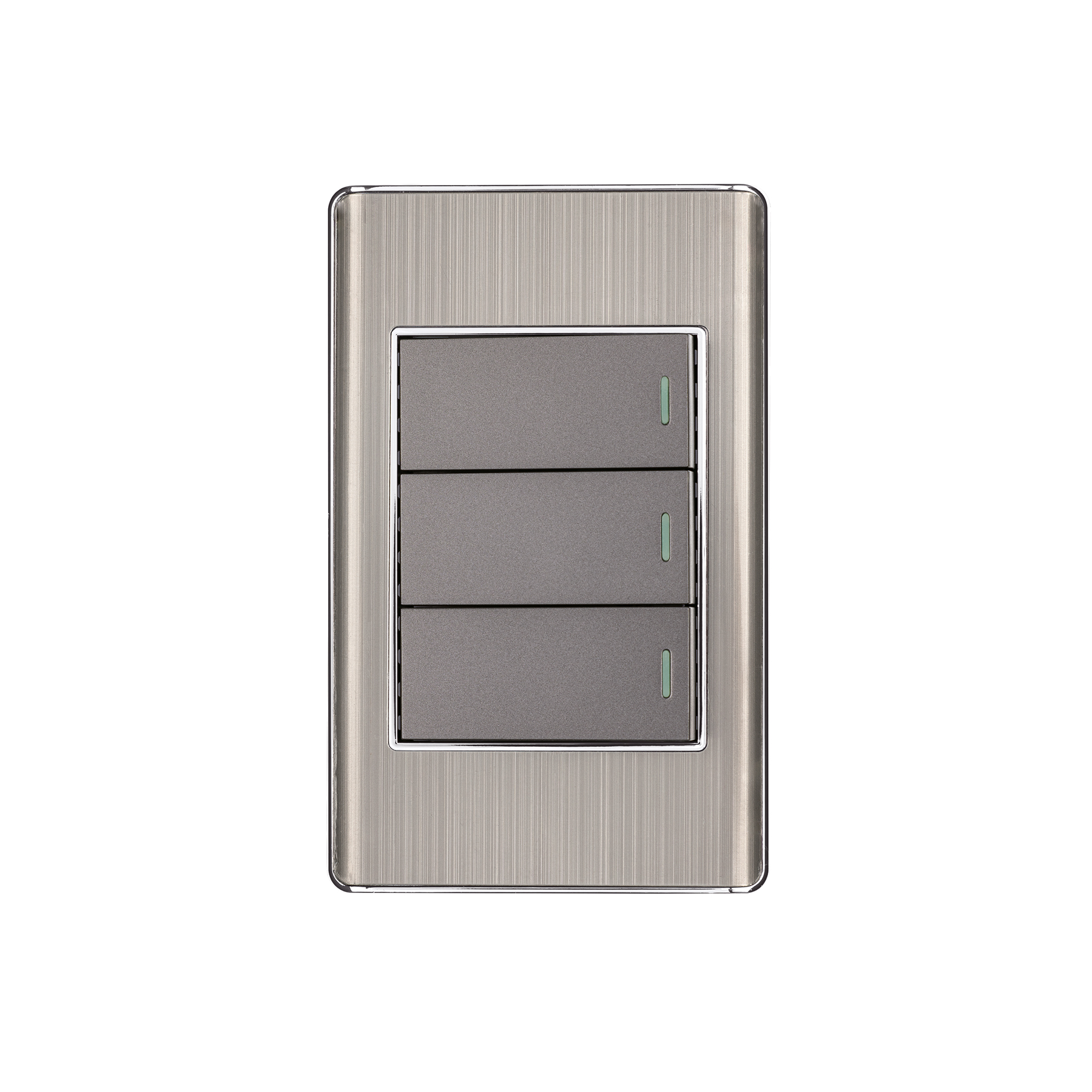 PA-APTR-LA.jpg Placa armada acero inox 3 interruptores 1 módulo, Lisboa PA APTR LA