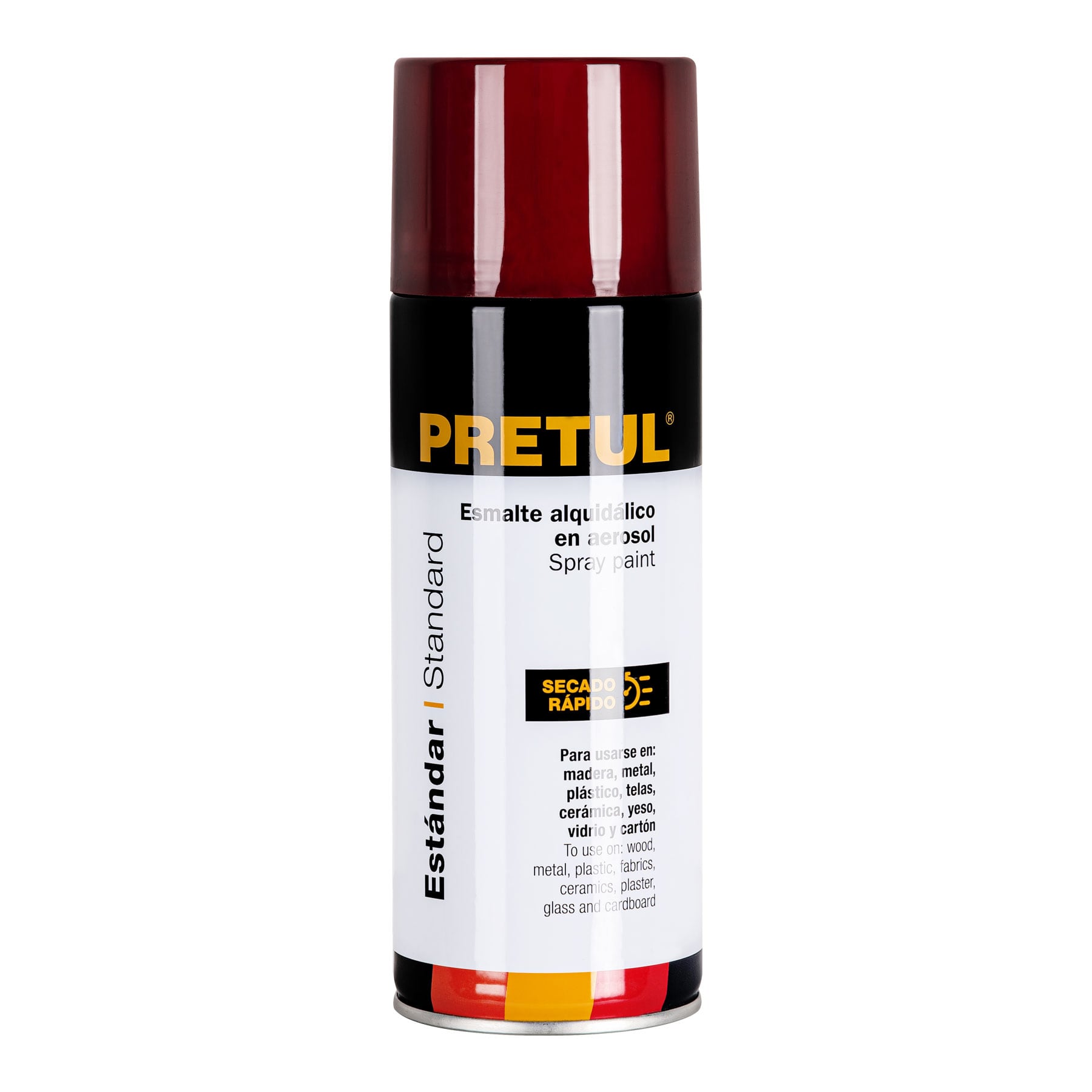 PA-RO-P.jpg Pintura en aerosol, rojo, 400 ml, PRETUL PA RO P