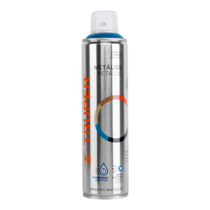 Pintura aerosol azul metálico, bote esbelto 400 ml, TRUPER
