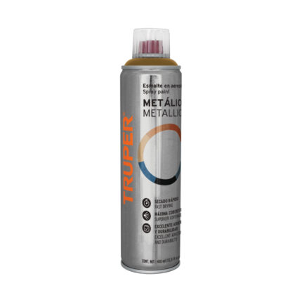 Pintura aerosol cobre metálico, bote esbelto 400 ml, TRUPER