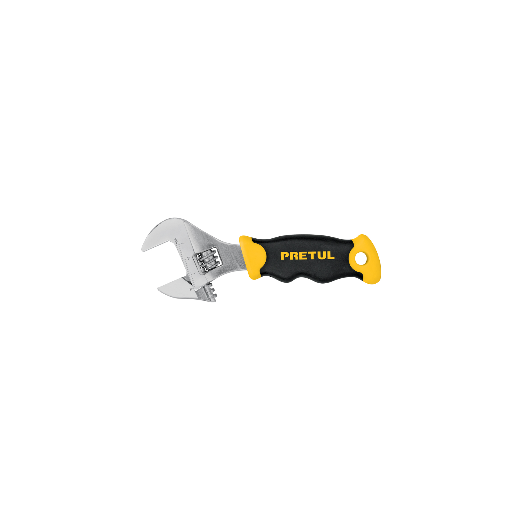 PECO-6P.jpg Llave ajustable (perico corto) 6' cromada con grip, PRETUL PECO 6P