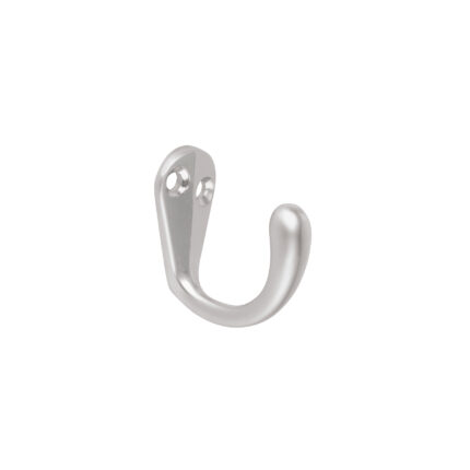 Gancho sencillo tipo perchero, 4 cm, cromo mate, HERMEX