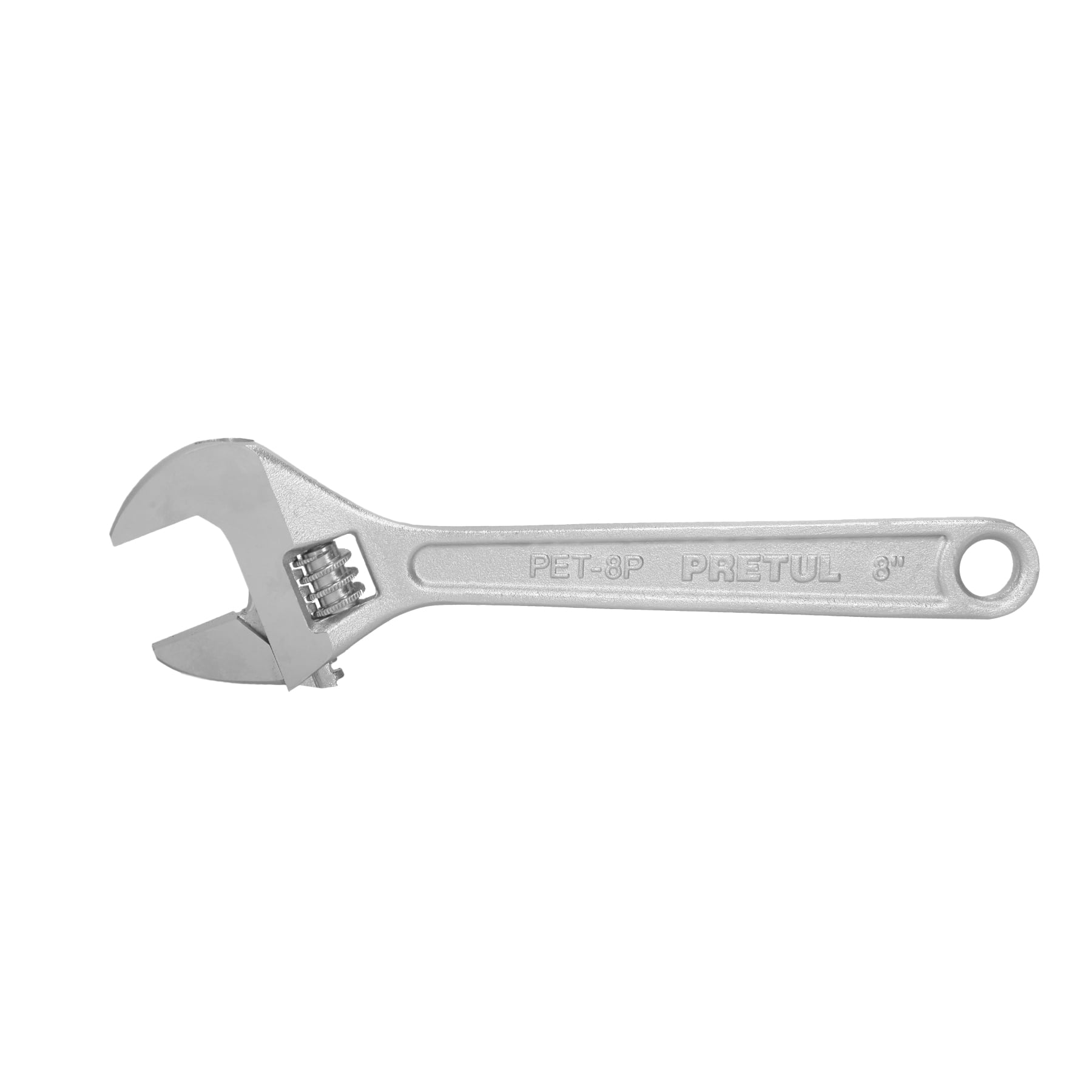 PET-8P.jpg Llave ajustable (perico) 8' cromada, PRETUL PET 8P