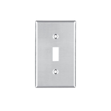 Placa de Acero Inox. para interruptor vertical, Standard