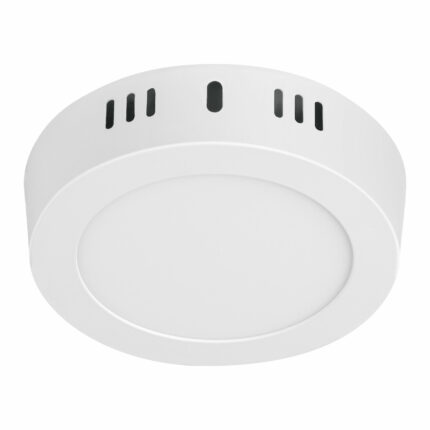 Luminario LED plafón 6W 6500K, redondo, blanco, VOLTECK
