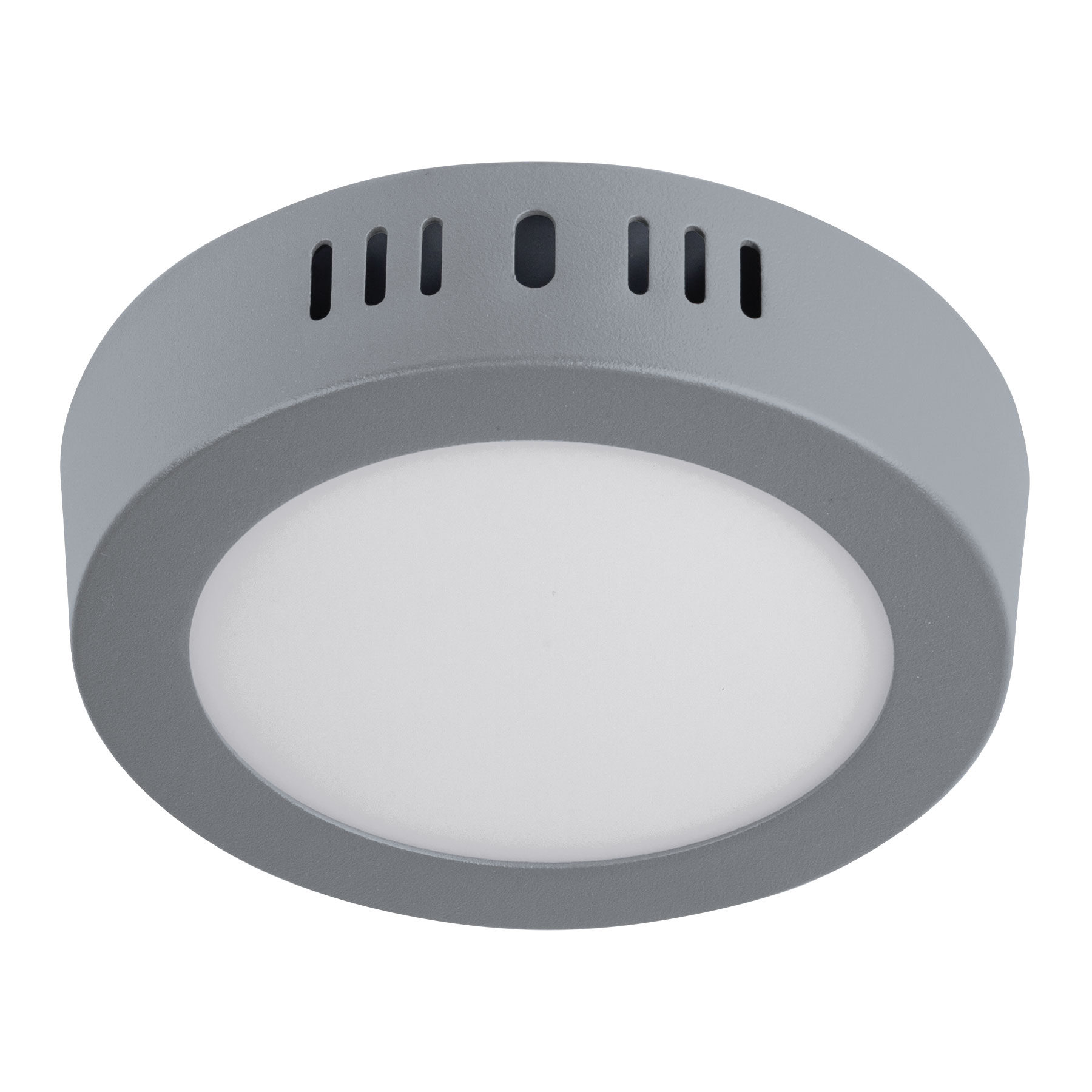 PLA-214L.jpg Luminario LED plafón 6W 6500K, redondo, gris, VOLTECK PLA 214L