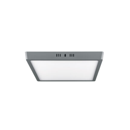 Luminario LED plafón 24W 6500K, cuadrado, gris, VOLTECK