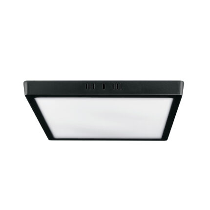 Luminario LED plafón 24W 6500K, cuadrado, negro, VOLTECK