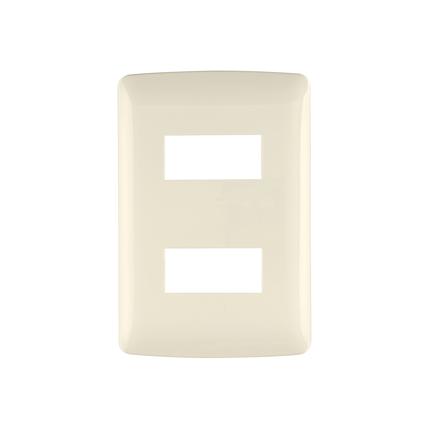 PPDO-I.jpg Placa de 2 módulos, marfil, Línea Italiana, VOLTECK PPDO I