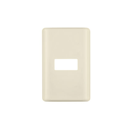 Placa 1 módulo, marfil, línea VOLTECK BASIC