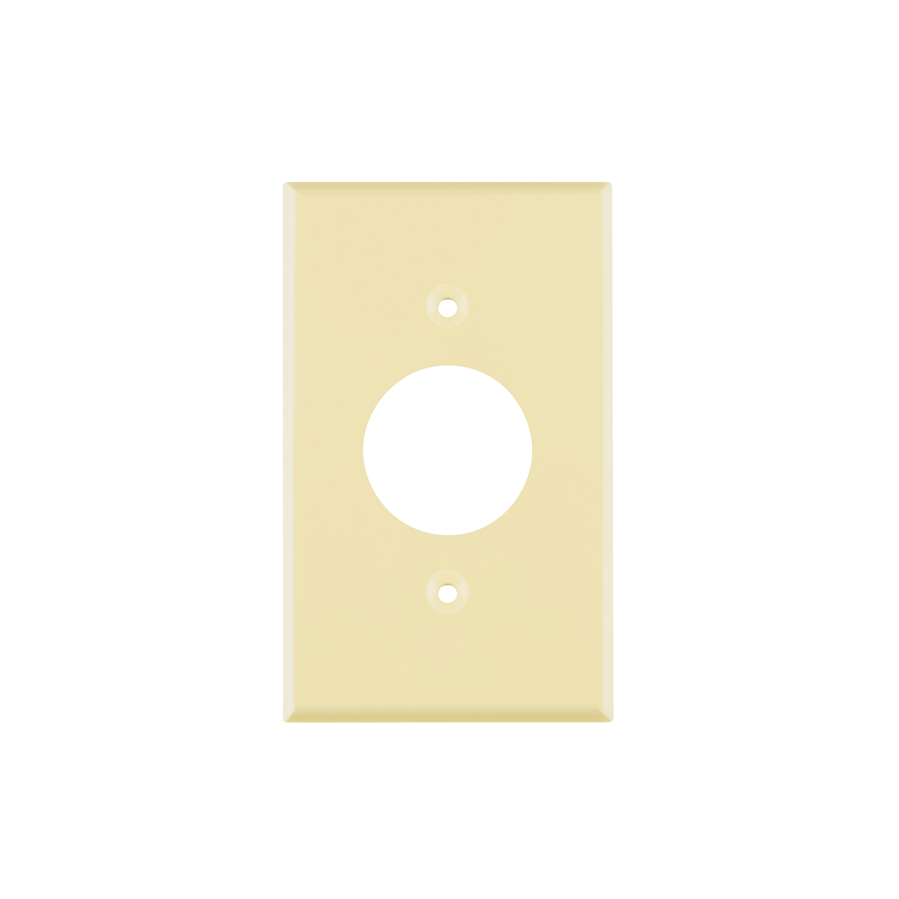 PPSE-S.jpg Placa de ABS para contacto redondo, Standard, marfil PPSE S