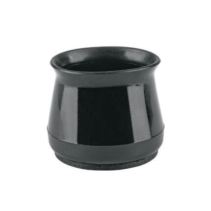 Caja con 24 protectores para patas de silla, negro