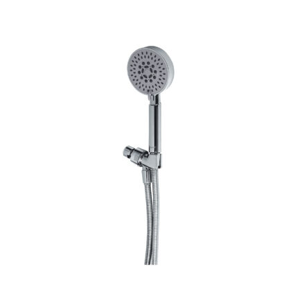 Regadera cromo de teléfono 4' con soporte, FOSET ELEMENT