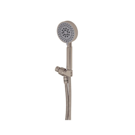 Regadera satín de teléfono 4' con soporte, FOSET ELEMENT
