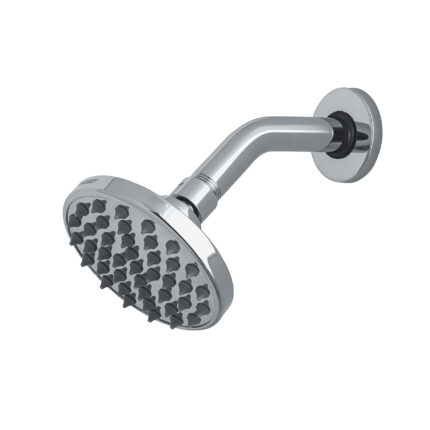 Regadera cromo 4' plato redondo, con brazo, FOSET ELEMENT