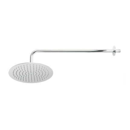 Regadera plato redondo 10' con brazo, cromo, FOSET RIVIERA
