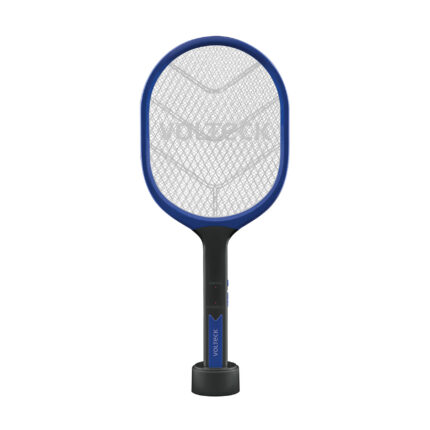 Raqueta mata moscas y mosquitos con base, recargable VOLTECK