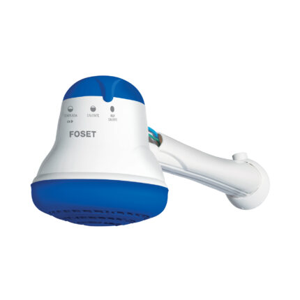 Regadera eléctrica, 4 temperaturas, 14.5cm, azul, FOSET