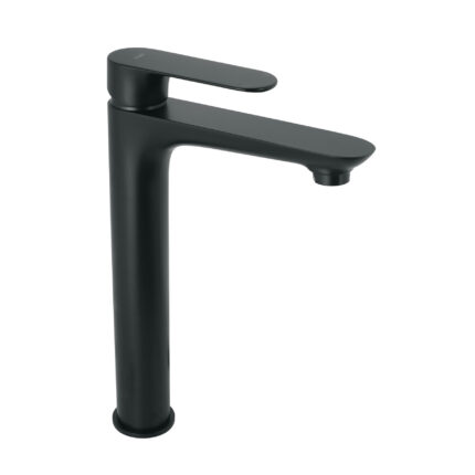 Monomando alto para lavabo, negro, FOSET RIVIERA