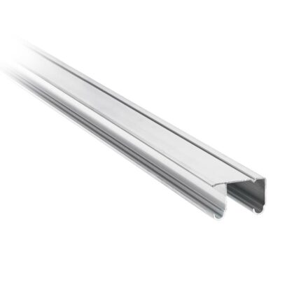 Riel superior 'JJ' de aluminio para sistemas corredizos 2 m