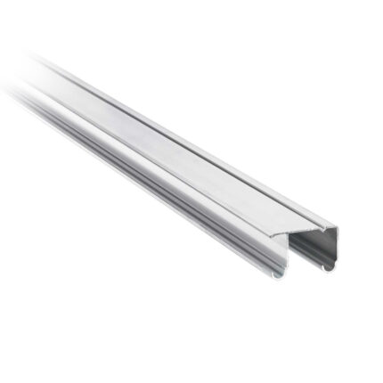 Riel superior 'JJ' de aluminio para sistemas corredizos 3 m