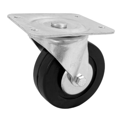 Rodaja uso múltiple 6', hule, placa giratoria, balero, FIERO