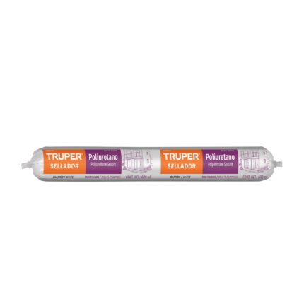 Sellador de poliuretano tipo salchicha blanco 600 ml, TRUPER