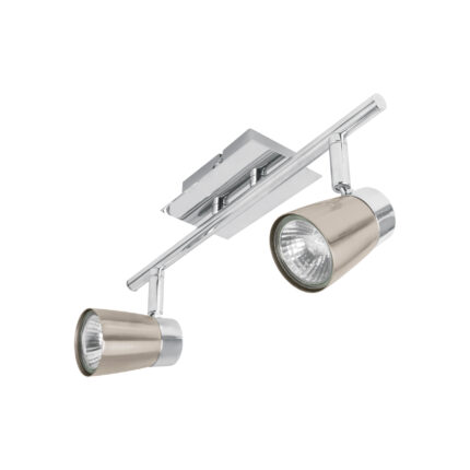 Luminario de sobreponer con 2 spots base GU10, VOLTECK