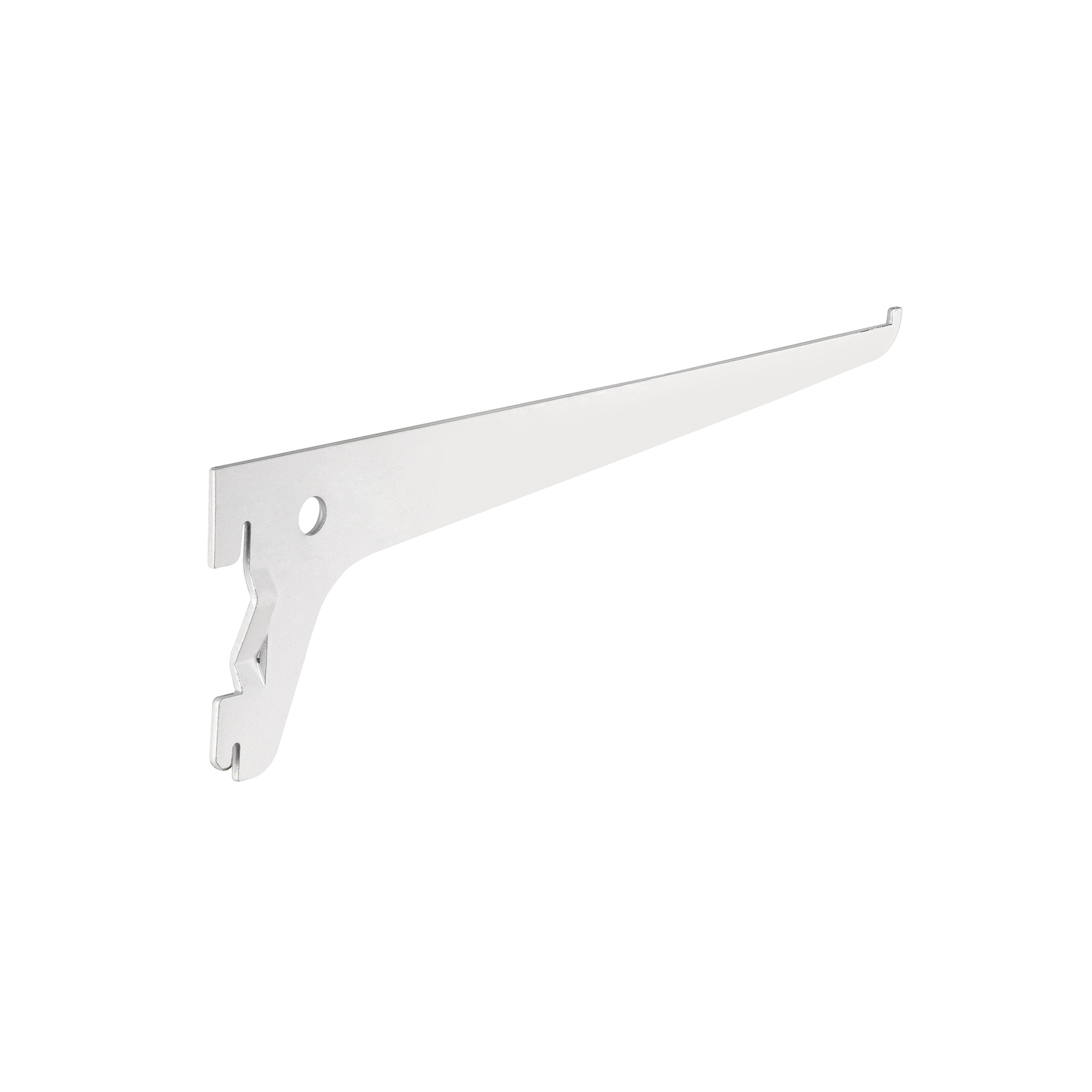 SOMO-10MS.jpg Ménsula plana blanca para cremallera sencilla, 25cm, FIERO SOMO 10MS