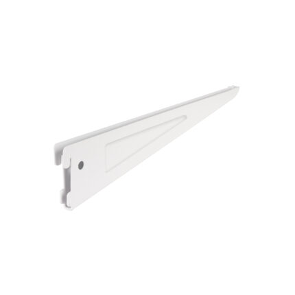 Ménsula plana blanca para cremallera doble, 32cm, FIERO