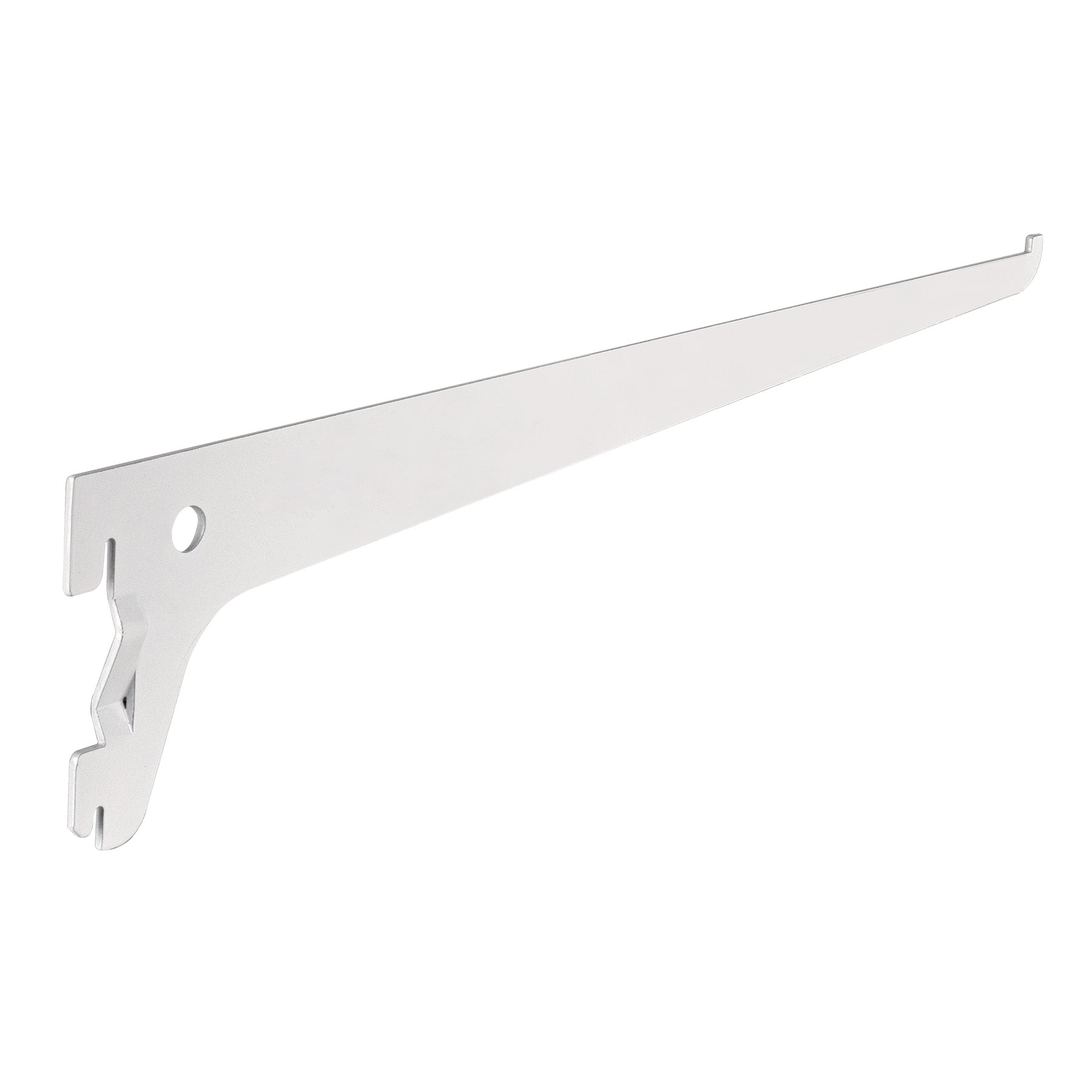 SOMO-12MS.jpg Ménsula plana blanca para cremallera sencilla, 30cm, FIERO SOMO 12MS