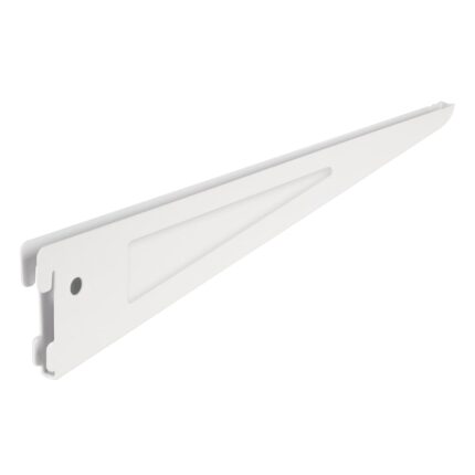 Ménsula plana blanca para cremallera doble, 37cm, FIERO
