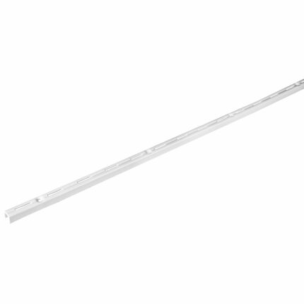Cremallera sencilla blanca para ménsulas planas, 1.5m, FIERO