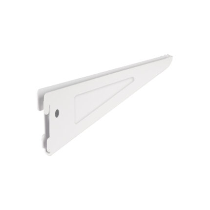 Ménsula plana blanca para cremallera doble, 22cm, FIERO