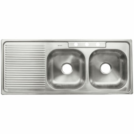 Tarja de empotrar 120x50cm doble tina derecha, FOSET BASIC