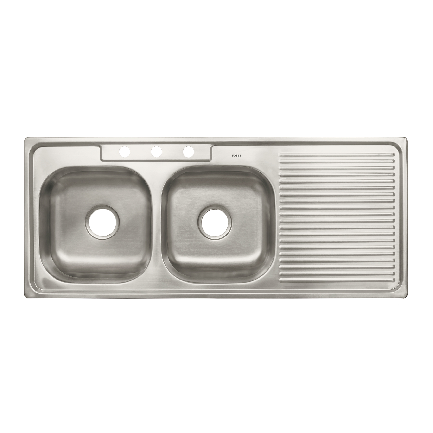 TA-1202TIB.jpg Tarja de empotrar 120x50cm doble tina izquierda, FOSET BASIC TA 1202TIB