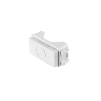 Módulo (tapón) ciego, línea Italiana, color blanco, VOLTECK