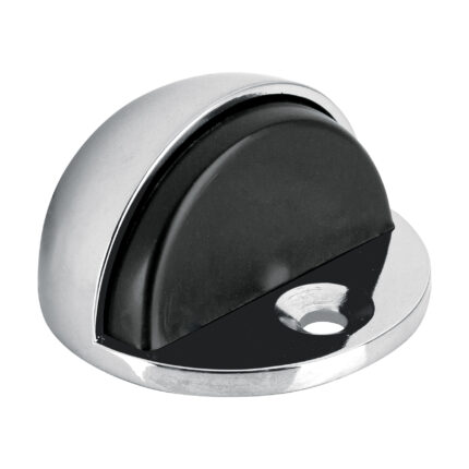 Tope tipo media luna para puerta, cromo, HERMEX