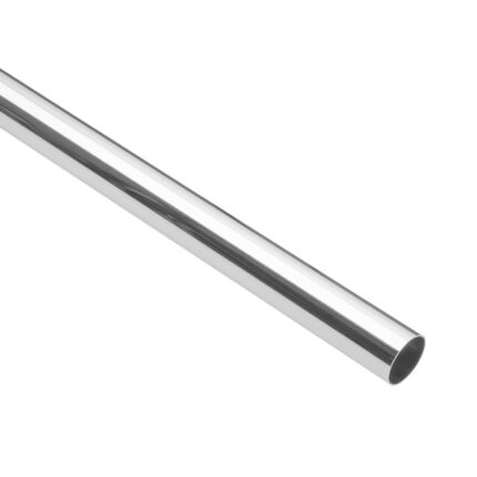 Tubo redondo para clóset, 2.4 m, cromo brillante, HERMEX